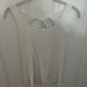 Lilly Pulitzer white cami with back tie around the neck